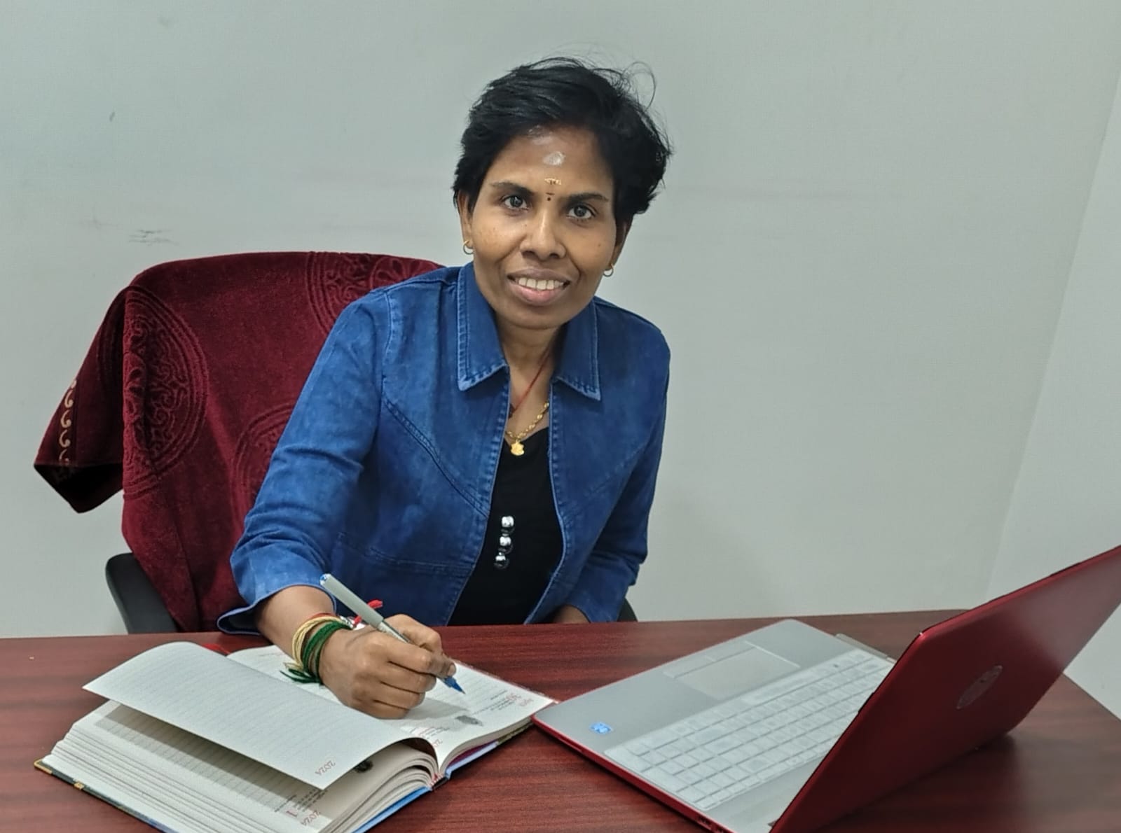 Miss P. Kumareswari at P.L. Raj Academy